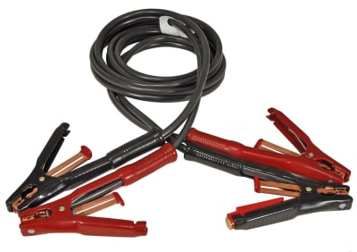 6158 Associated Booster Cable 500A 12ft 5AWG Side Terminal Adapters Stop/Go Light