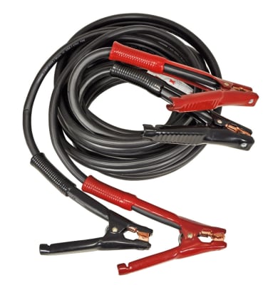 6160 Associated Booster Cable 500 Amp 20ft 4AWG Side Terminal Adapters