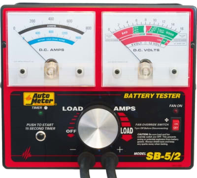 SB-5/2 Auto Meter 800 Amp 6-12 Volt Variable Load Carbon Pile Battery & System Tester