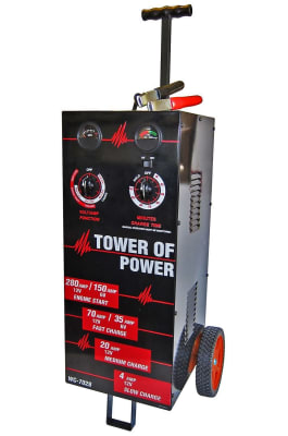 WC-7028 Auto Meter 70/20/4/280/35/150 Amp 6/12 Volt Tower Of Power Battery Charger Starter