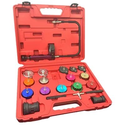 43660 FJC Inc. 20 Piece Radiator & Radiator Cap Pressure Test Kit