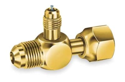 A31853 JB Industries 3/8" Male Flare x 3/8" Female Swivel Nut x 1/4" Flare Access - Each