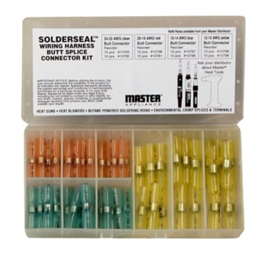 10056 Master Appliance Solderseal Butt Splice Connector MiniPak 55 Pcs