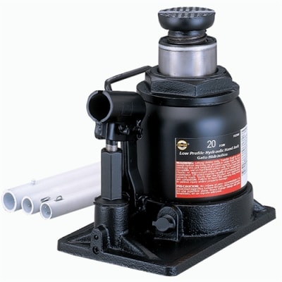 10208 Omega 20 Ton Hydraulic In-Line Shorty Bottle Jack
