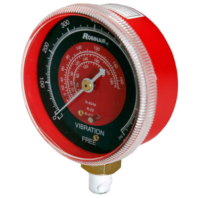 11725 Robinair High Side Refrigerant Manifold Gauge R22/R404A/R410A 0 To 500 Psi/Bar