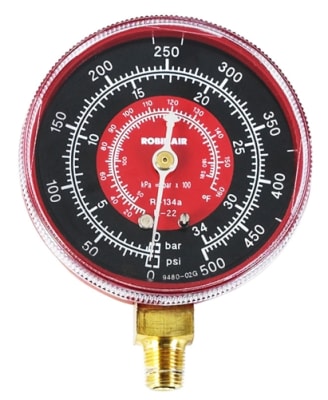 11795 Robinair High Side Universal Replacement Gauge 0-500 R22/134a Psi/Bar
