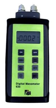635 TPI Digital Manometer Dual Input 7 Selectable Units Of Measure 5 Psi