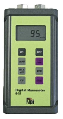 645 TPI Digital Monometer Dual Input 7 Selectable Units Of Measure 30 Psi