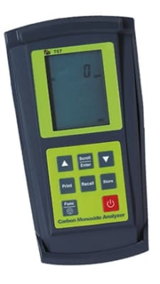 707 TPI Carbon Monoxide Analyzer W/Soft Carrynig Case Flue Probe Batteries