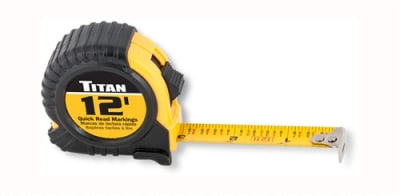 10904 Titan 12' Tape Measure
