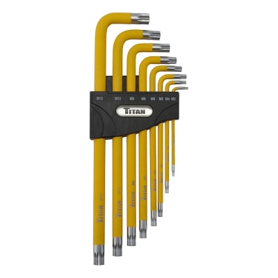 12733 Titan 12 Point 8-Piece Extra Long XZN Triple-Square Key Set