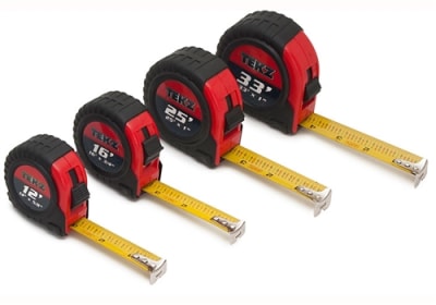 17504 Titan 4pc Tape Measure Set