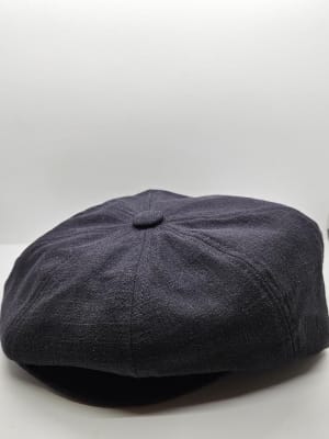Linen Newsboy Black