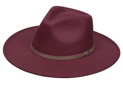 Karen Flat Brim Maroon