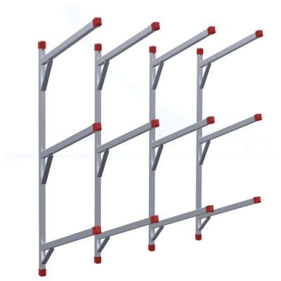 Bumper Rack - Extra Duty - Wall Mount - 24" Arms