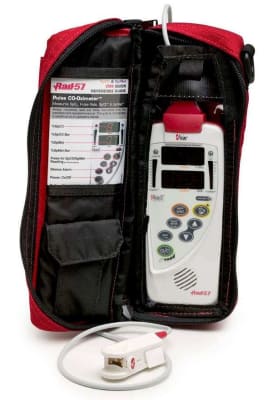 photo of Carrying Case for Masimo Rad-5, Rad-5V Rad-57 and Pronto (Red)