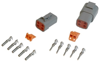 MSD Deutsch Connector 4 Pin 12-14 Gauge
