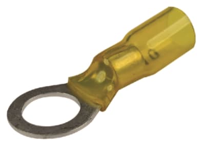 3/8" Heat Shrink Ring Terminals Yellow