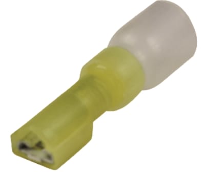 Female Yellow Heat Shrink Quick Disconnects