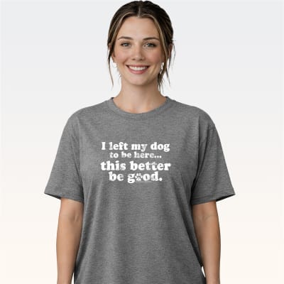 SC Soft I Left My Dog - Graphite Heather