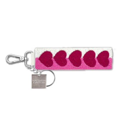 SC Beaded Keychain - Hearts
