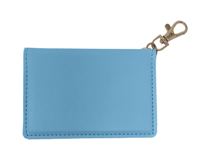 SC Faux Leather ID Wallet-Baby Blue
