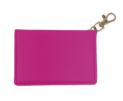 SC Faux Leather ID Wallet-Hot Pink