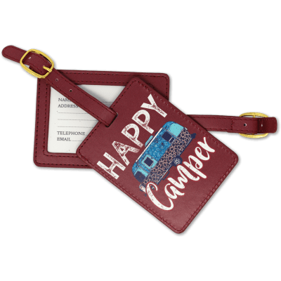 SC Happy Camper Luggage Tag