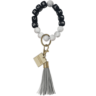 SC Silicone Beaded Bracelet Key Chain-Scrub Life