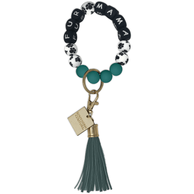 SC Silicone Beaded Bracelet Key Chain-Fur Mama