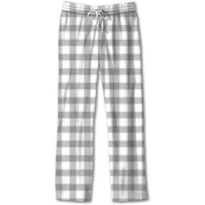 SC Lounge Pants-Grey/White Plaid