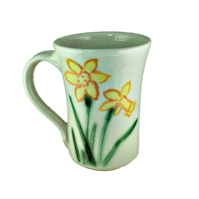 Linda Schauble Handcrafted Daffodil Mug