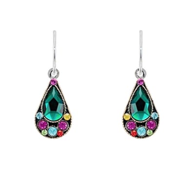 Firefly Simple Small Drop Earring in Emerald