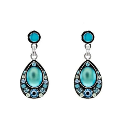 Firefly Moonlight Simple Drop Post Earring in Light Blue