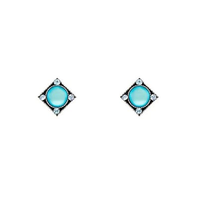 Firefly Moonlight Rainbow Stud Post Earring in Light Blue