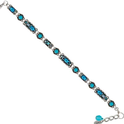 Firefly Moonlight Linear Bracelet in Light Blue