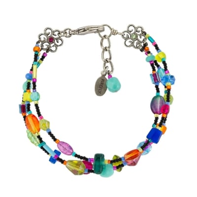 Firefly Silk Thread Bracelet 3 lines in Multicolor