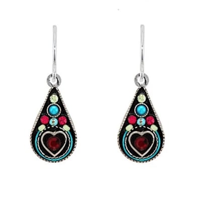 Firefly Heart Drop Earring in Multicolor