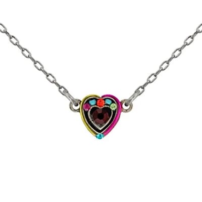 Firefly Mini Heart Pendant in Multicolor