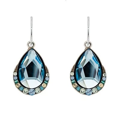 Firefly Carmel Simple Drop Wide Earring in Aqua