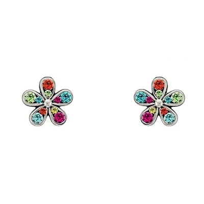 Firefly Stud Petite Fleur Post Earring in Multicolor