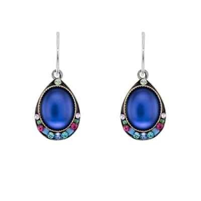 Firefly Moonlight Simple Drop Wide Earring in Tanzanite