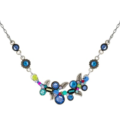 Firefly Moonlight Floral Necklace in Tanzanite
