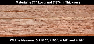 Bark Included Curly Cherry - 4 Pcs - See Photos for Sizes -  $135.00