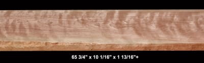 Wide Curly Cherry - 65 3/4" x 10 1/16" x 1 13/16"+ -  $120.00