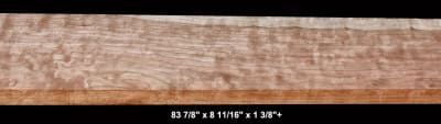 Blistered Curly Cherry - 83 7/8" x 8 11/16" x 1 3/8"+ -  $95.00