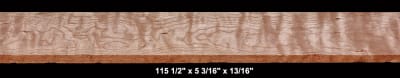 Curly Cherry - 115 1/2" x 5 3/16" x 13/16" - $68.00