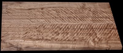 Quarter-Sawn Book-Matched Curly Black Walnut - 2 Pcs - 26 3/8" x 7 1/4" x 1" - $195.00