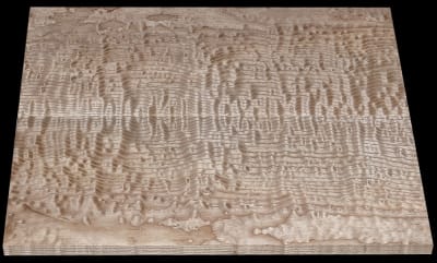 Book-Matched Blistered Curly Ash - 2 Pcs - 22" x 9 15/16" x 3/4"+ - $240.00