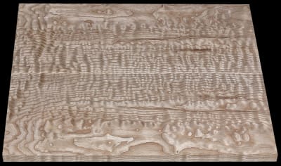 Book-Matched Blistered Curly Ash - 2 Pcs - 22" x 9 7/8" x 13/16" + - $210.00